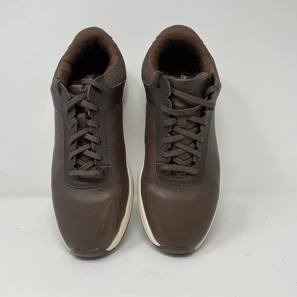 Walter Hagen Golf Shoes Spikeless, Ortholite, Brown Leather, Casual Mens 12